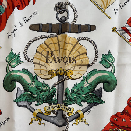 Carré Hermes 90cm « Pavois »