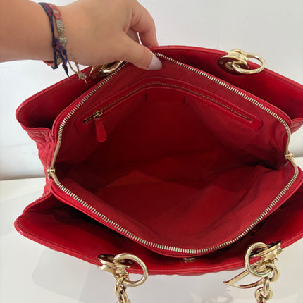 Sac Dior Grand Shopping Rouge