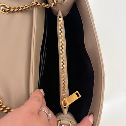 Sac Saint Laurent Loulou Small beige