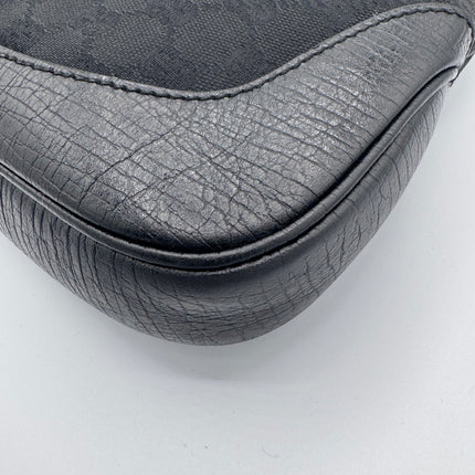 Sac Gucci Jackie toile et cuir noir