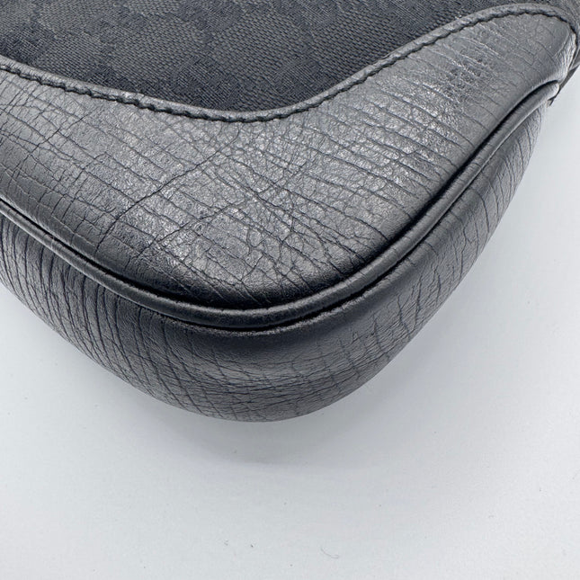 Sac Gucci Jackie toile et cuir noir