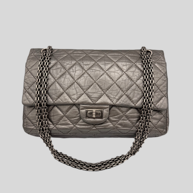 Sac 2.55 Chanel Grand Argent