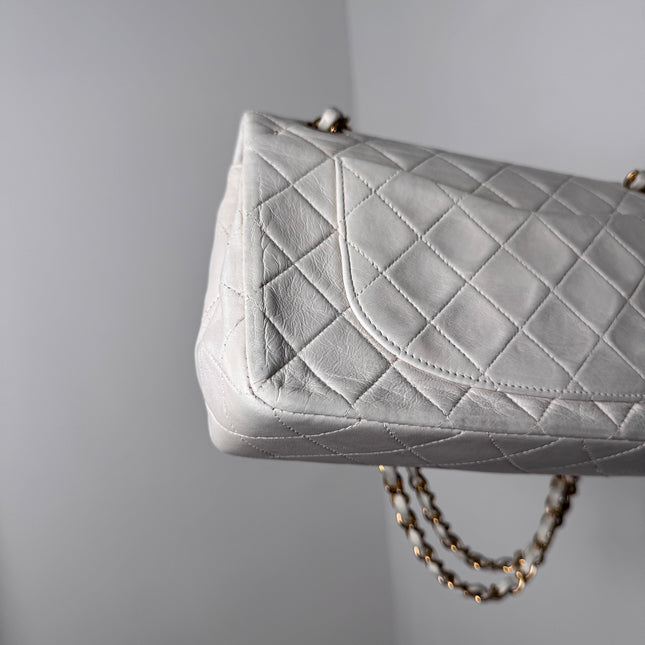 Sac Chanel Timeless Vintage 23cm Blanc