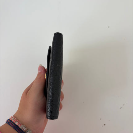 Portefeuille Louis Vuitton Victorine Cuir Empreinte Noir