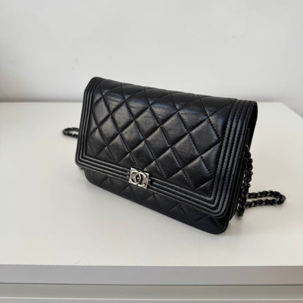 Sac Chanel Wallet on chain Boy Noir