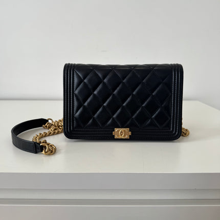 Sac Chanel Wallet on Chain Boy Noir