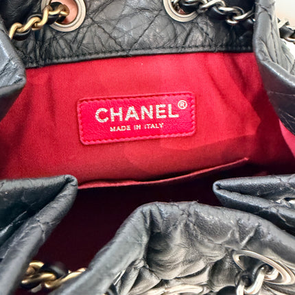 Sac à dos Chanel Gabrielle cuir noir