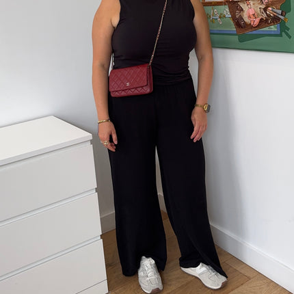 Sac Chanel Wallet on Chain Rouge Éteint