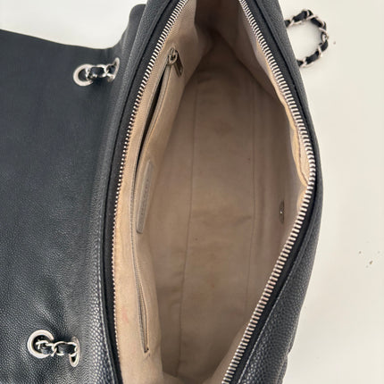 Sac Chanel single flap souple noir