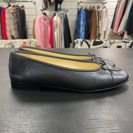 Ballerines Chanel bleues Metalisees T39