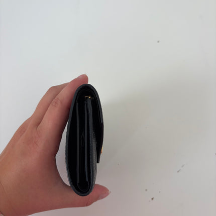 Portefeuille Louis Vuitton Victorine Cuir Empreinte Noir