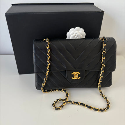 Sac Chanel Timeless chevrons noir