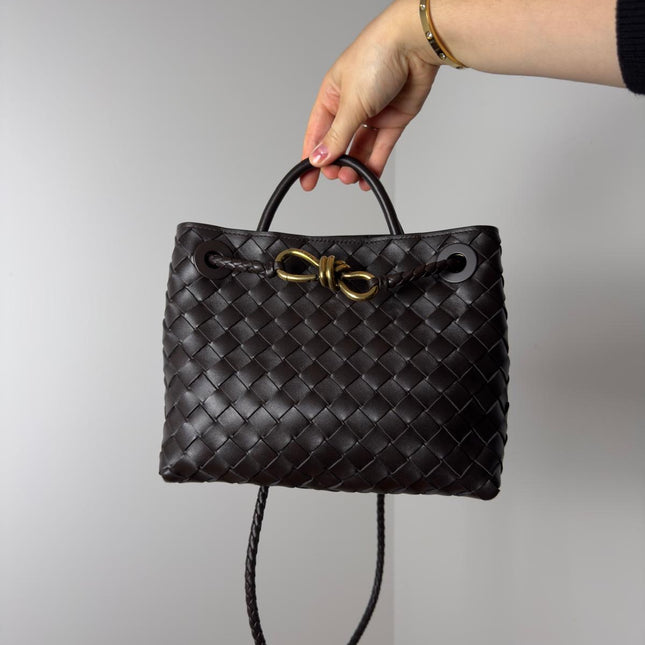 Sac Andiamo Petit Bottega Veneta Marron Fondant