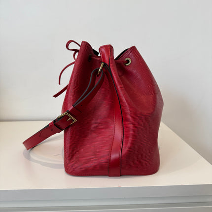 Sac Louis Vuitton Noé PM Épi Rouge