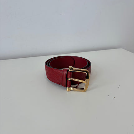 Ceinture Gucci Rouge Éteint T85