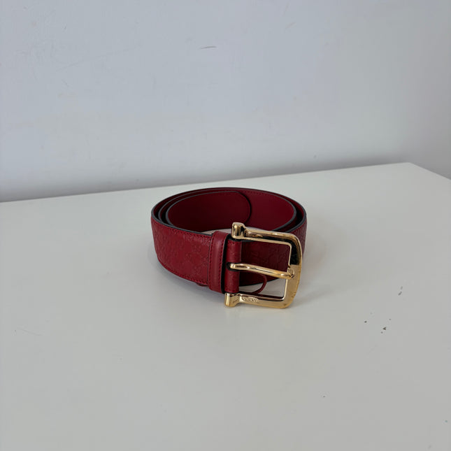 Ceinture Gucci Rouge Éteint T85