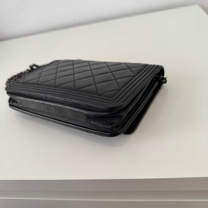 Sac Chanel Wallet on chain Boy Noir