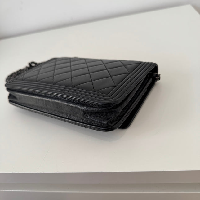 Sac Chanel Wallet on chain Boy Noir