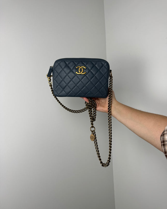 Sac Chanel Caméra Bleu éteint