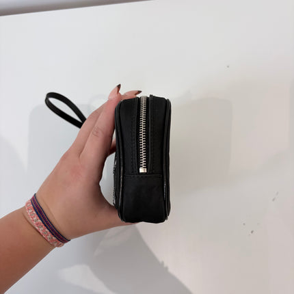 Trousse Dior à dragonne toile noire