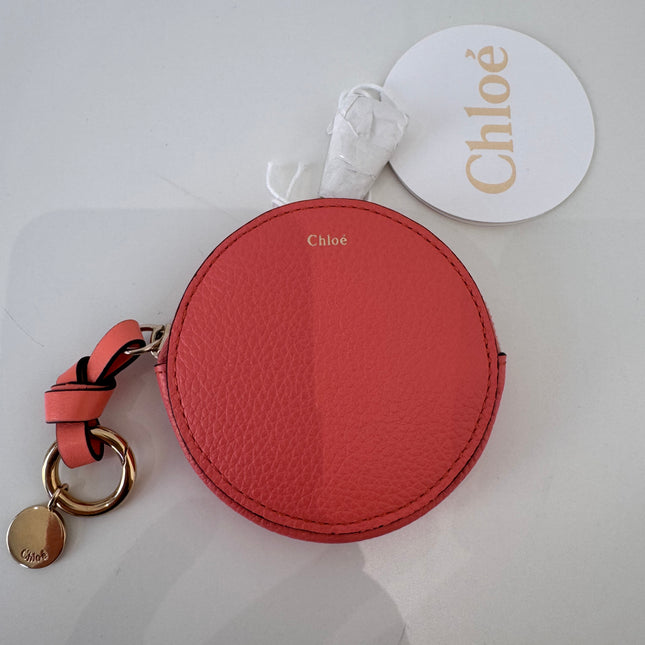 Porte monnaie Chloé corail