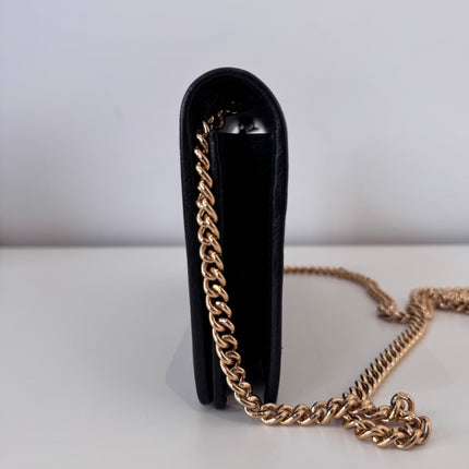 Sac Gucci Wallet on chain GG Marmont noir