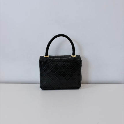 Sac Chanel Top Handle vintage noir