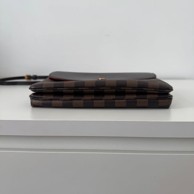 Sac Louis Vuitton Twice Damier Ébène