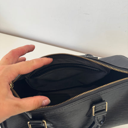 Sac Louis Vuitton Speedy 30 Cuir Épi Noir