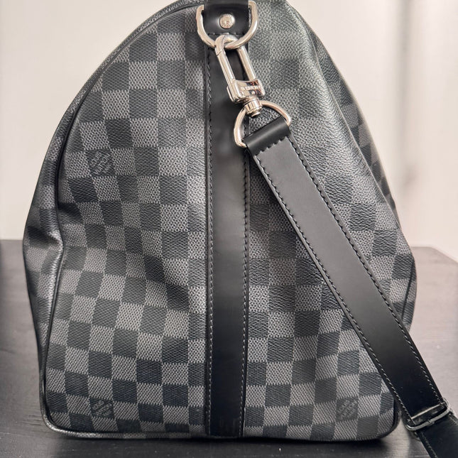 Sac Louis Vuitton Keepall 55 damier graphite