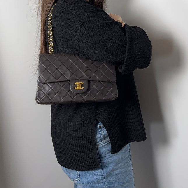 Sac Chanel Timeless Vintage Chocolat