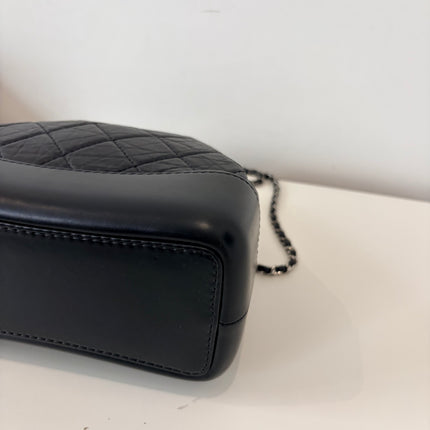 Sac à dos Chanel Gabrielle cuir noir