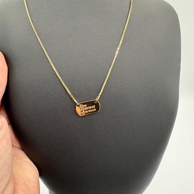 Collier Dior étiquette John Galliano 1947