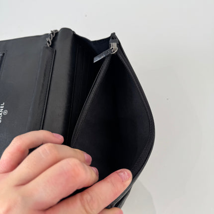 Sac Chanel Wallet on chain Boy Noir