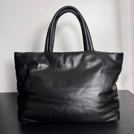 Sac Grand Cabas Saint Laurent cuir nappa noir