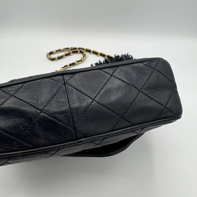 Caméra Chanel vintage bleu nuit