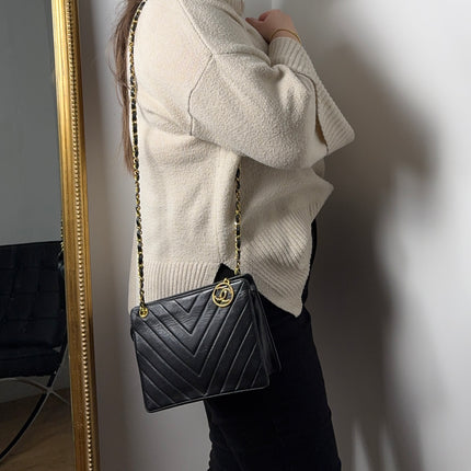 Sac Caméra Chevrons Chanel