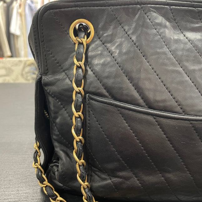 Sac Caméra vintage Chanel Noir