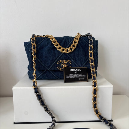 Sac Chanel 19 Small denim