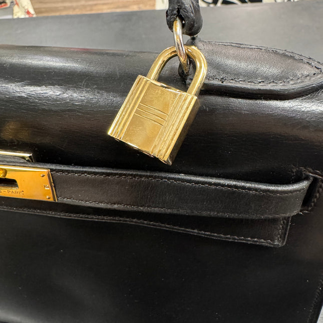 Kelly 32 Hermès Box Noir