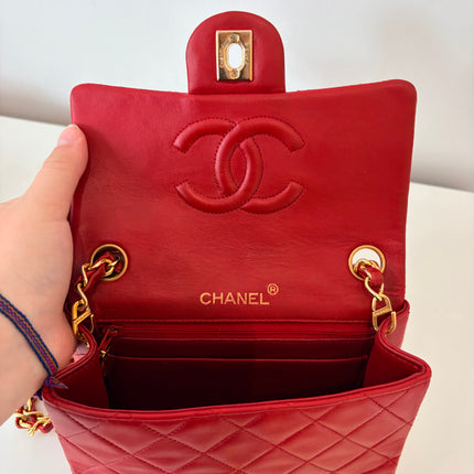 Sac Chanel Timeless Mini Square Rouge