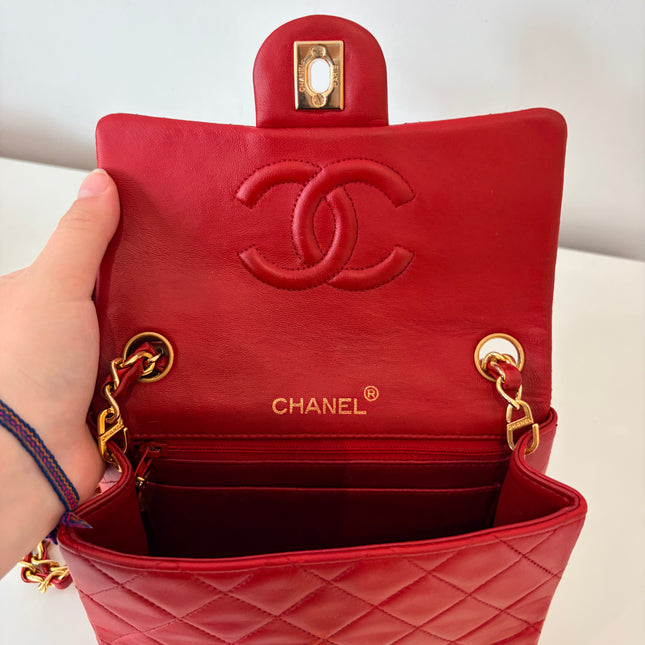 Sac Chanel Timeless Mini Square Rouge