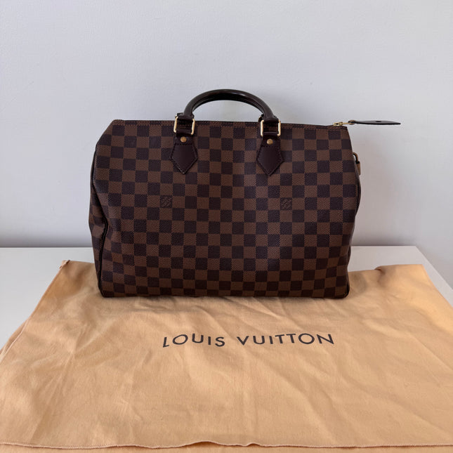 Sac Louis Vuitton Speedy 35 Damier Ébène