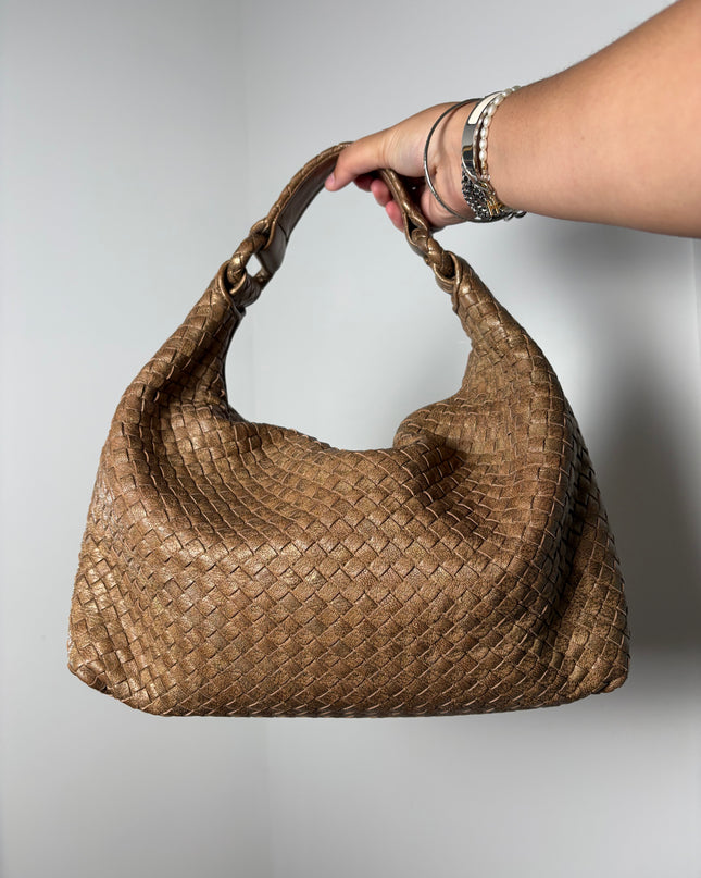 Sac Hobo Bottega Veneta mordoré