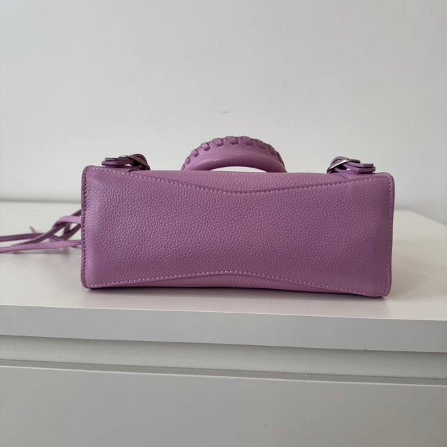 Sac Balenciaga mini neo City lilas