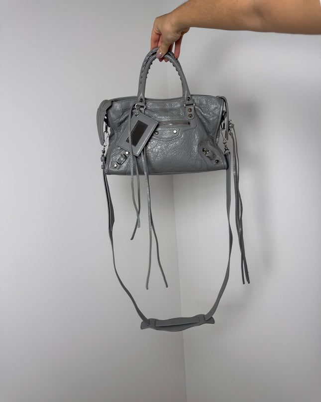 Sac Balenciaga City Small Gris souris