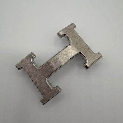 Boucle de ceinture Hermes + cuir de ceinture réversible 32mm