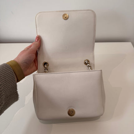 Sac Chanel caméra blanc cassé