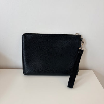 Pochette en cuir Gucci noir