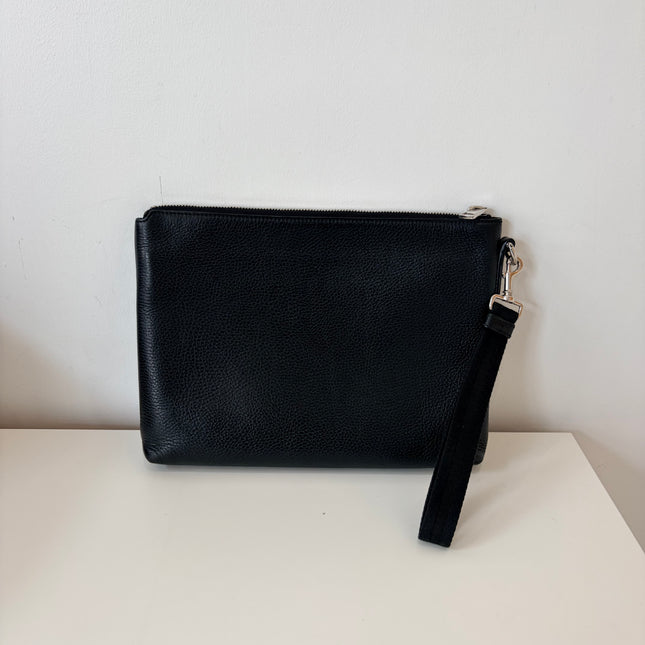 Pochette en cuir Gucci noir